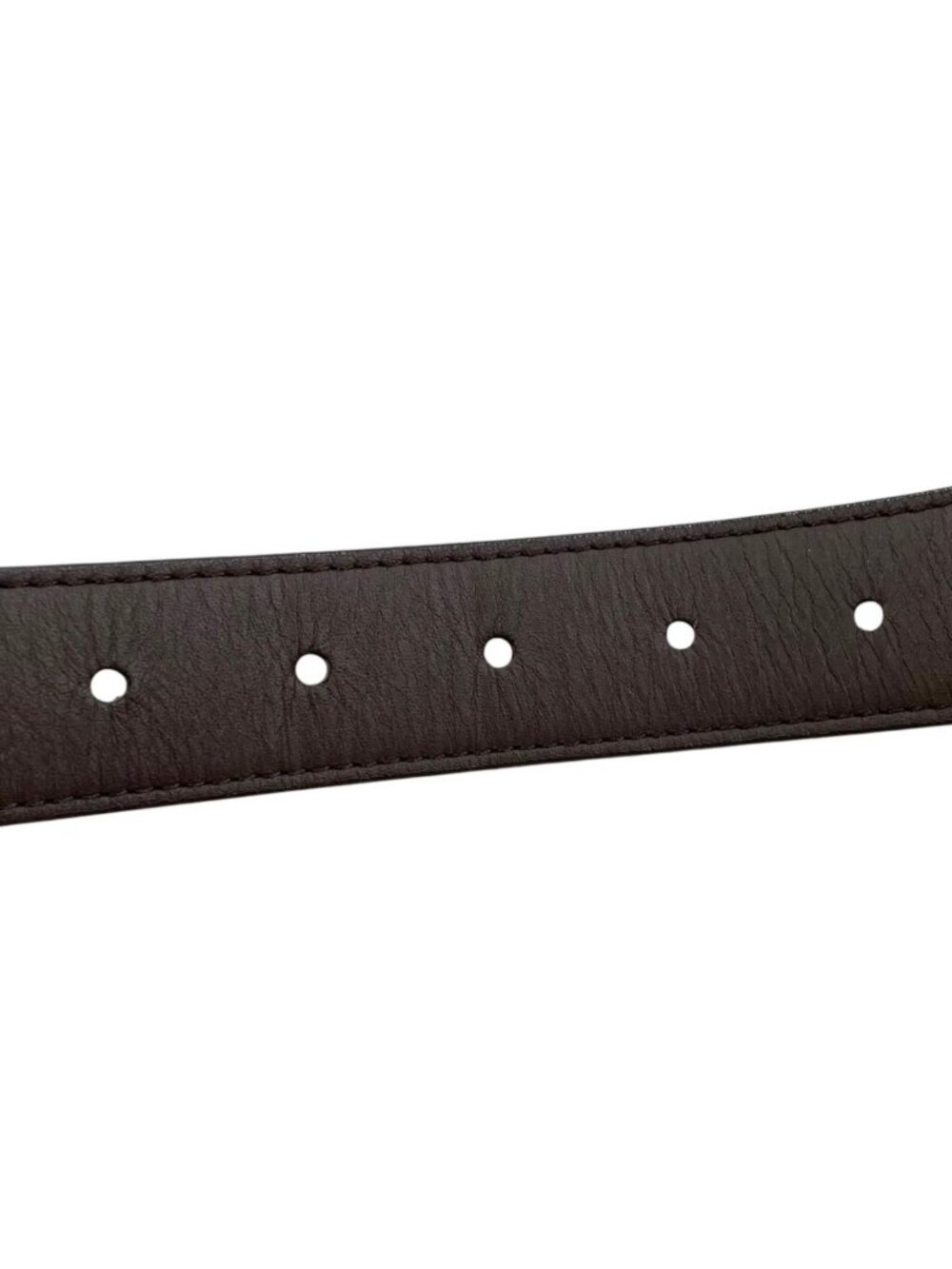 Louis Vuitton Belt Ceinture Carre Damier Ebene Logo Buckle Gold - Picture 7 of 9